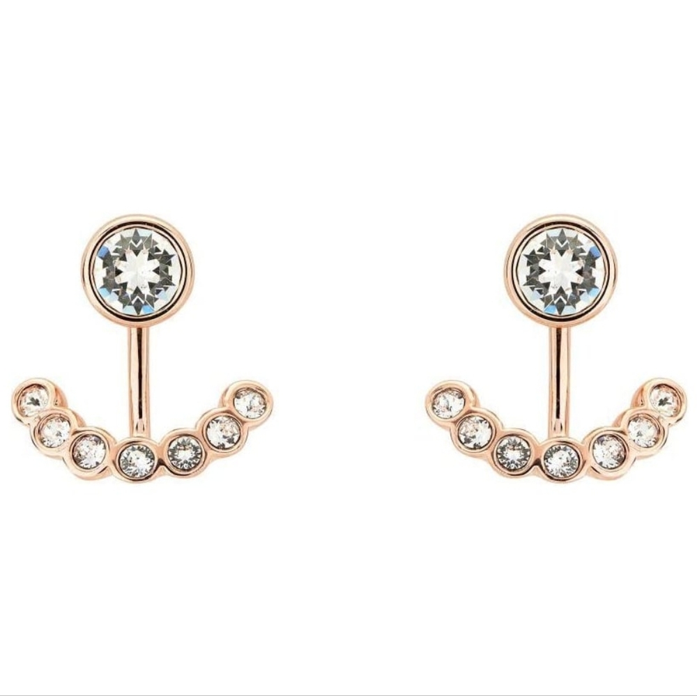 Ted Baker Coraline Concentric Crystal Rose Gold Earrings
